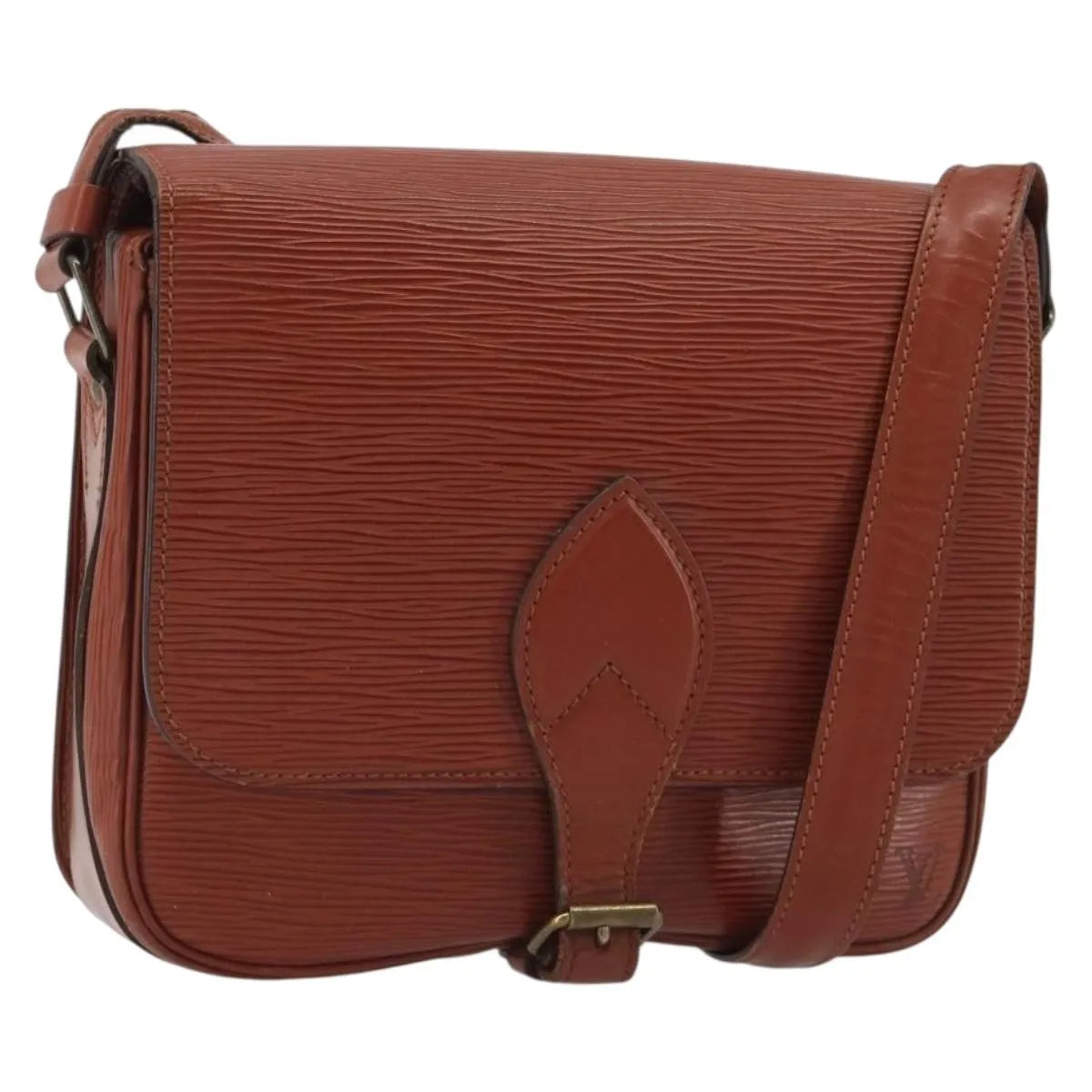Louis Vuitton Cartouchiere Epi Leather Brown Leather Shoulder Bag Bag (Pre-Owned)