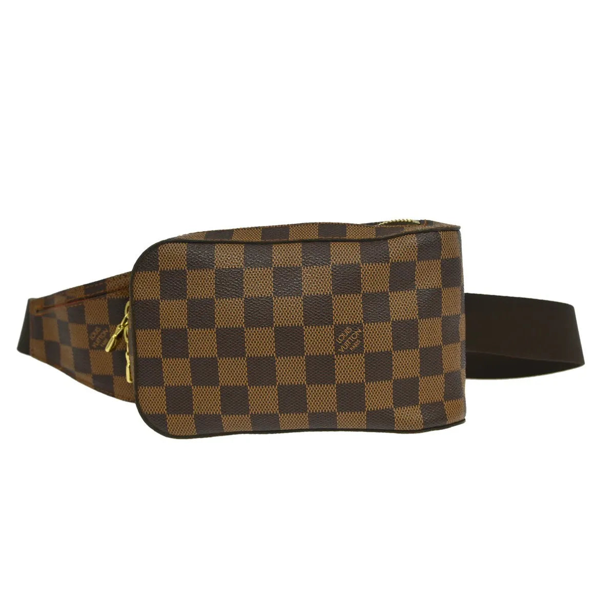 Louis Vuitton Geronimos Waist Damier Ebene Brown Canvas Shoulder Bag Bag (Pre-Owned)