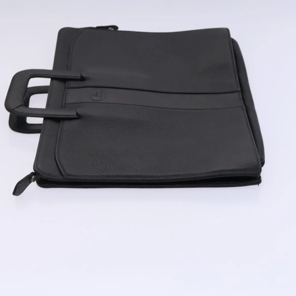 Burberry Vintage Leather Black Leather Briefcase Bag (Pre-Owned)