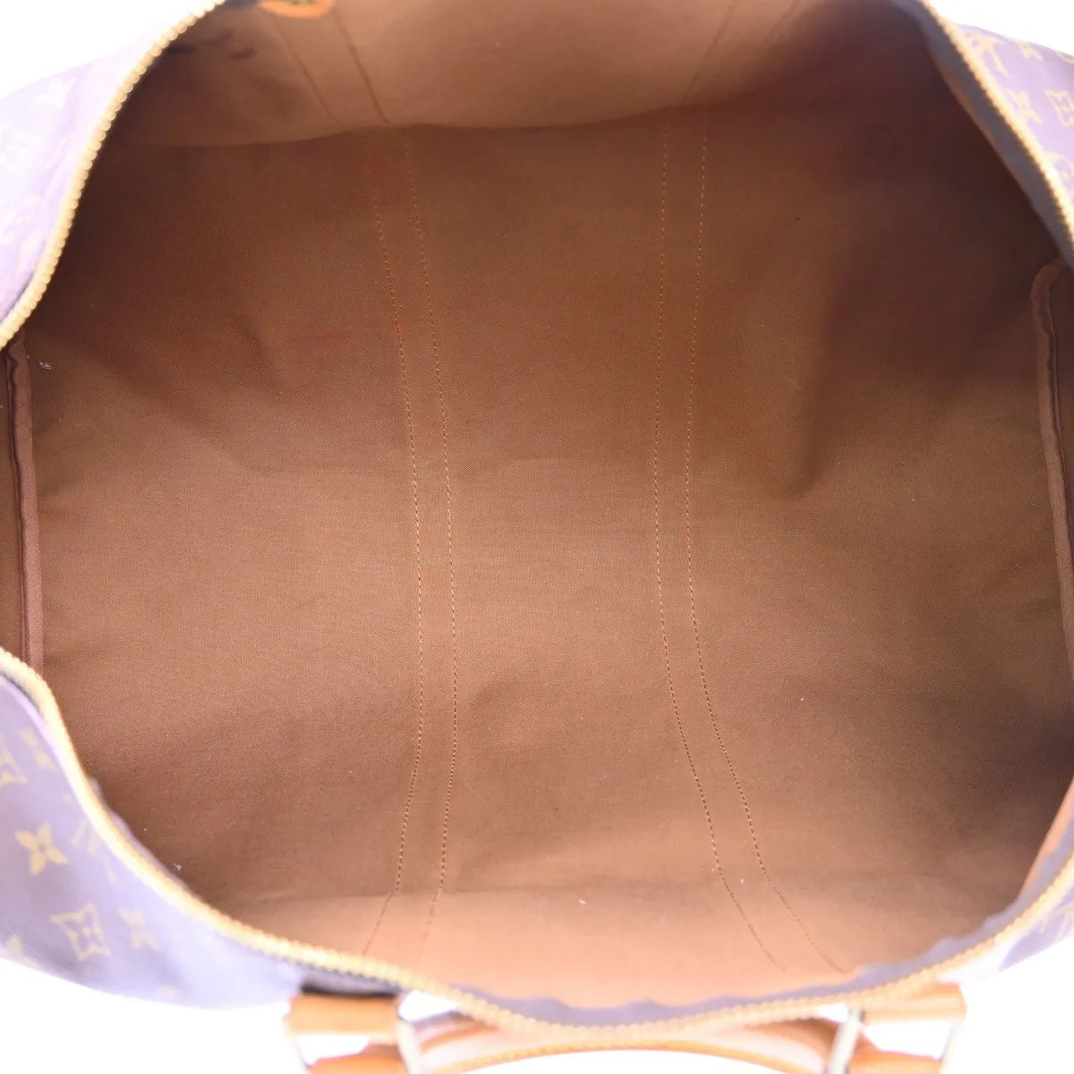 Louis Vuitton Keepall Canvas Brown Canvas Travel Bag Bag (Pre-Owned)