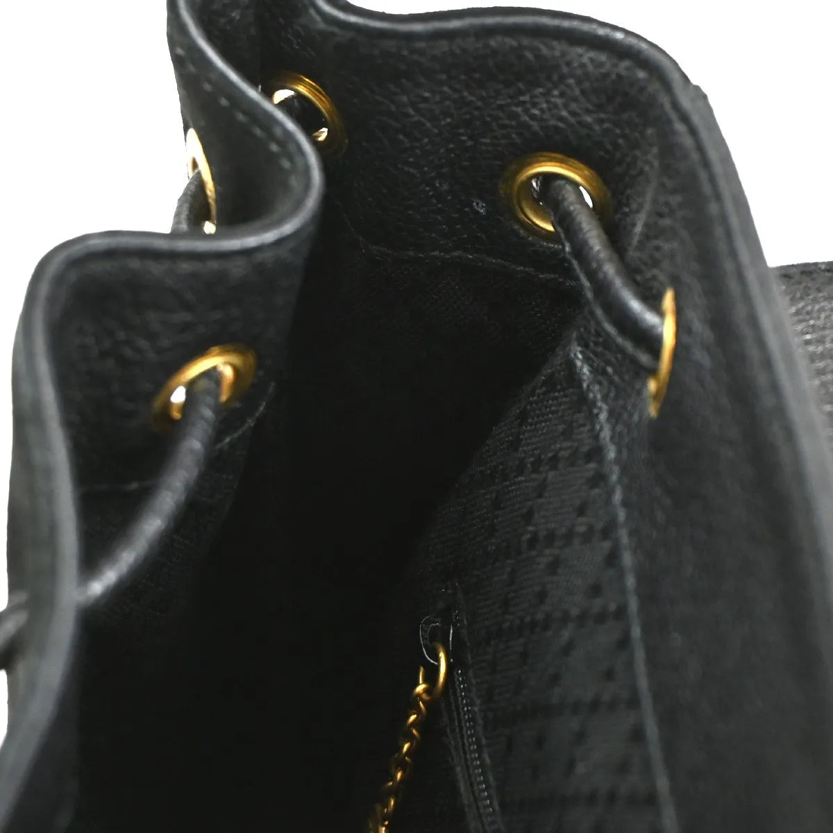 Gucci Vintage Bamboo Suede Black Suede Backpack Bag (Pre-Owned)
