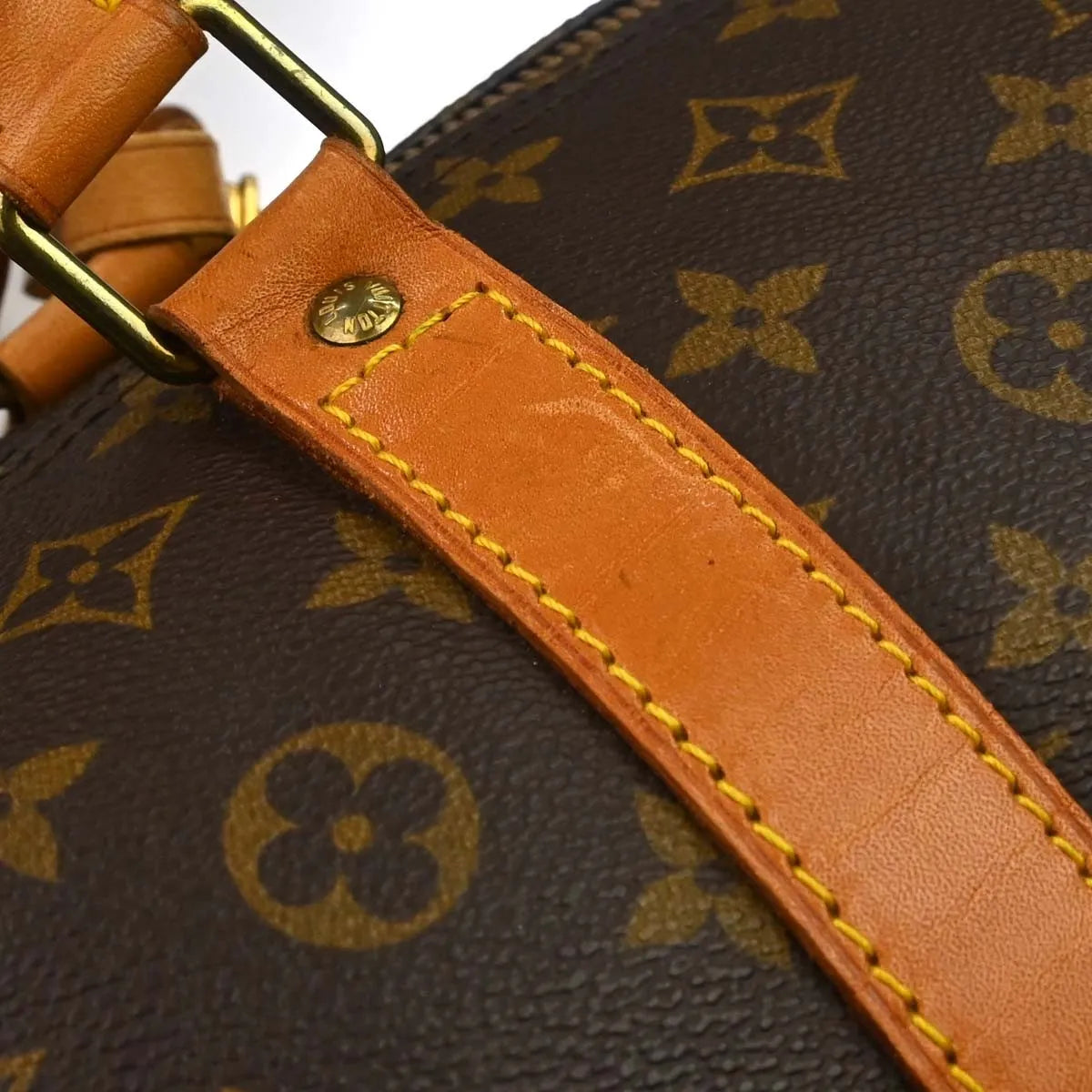 Louis Vuitton Keepall Monogram Canvas Brown Canvas Travel Bag Bag (Pre-Owned)