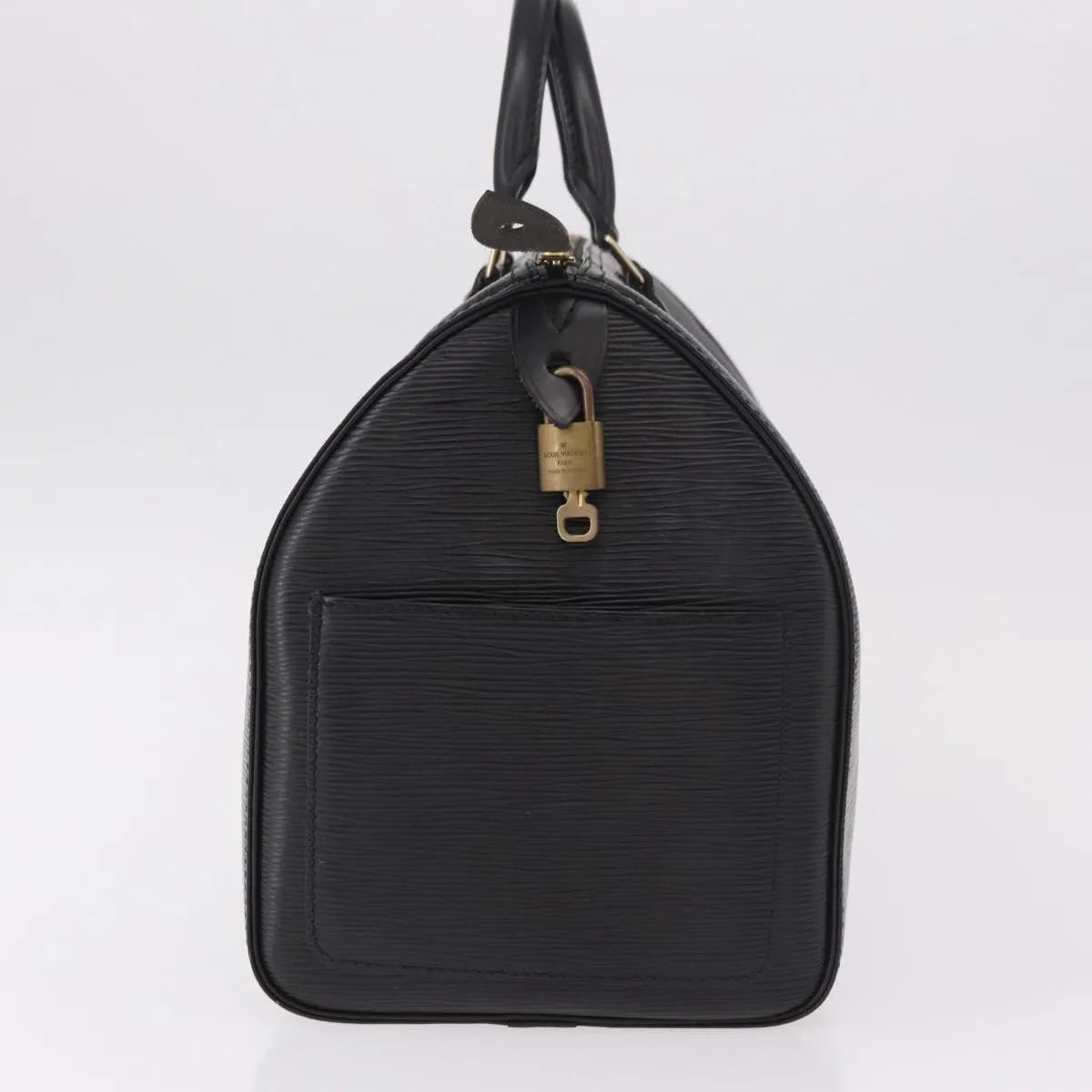 Louis Vuitton Speedy Epi Leather Black Leather Handbag (Pre-Owned)