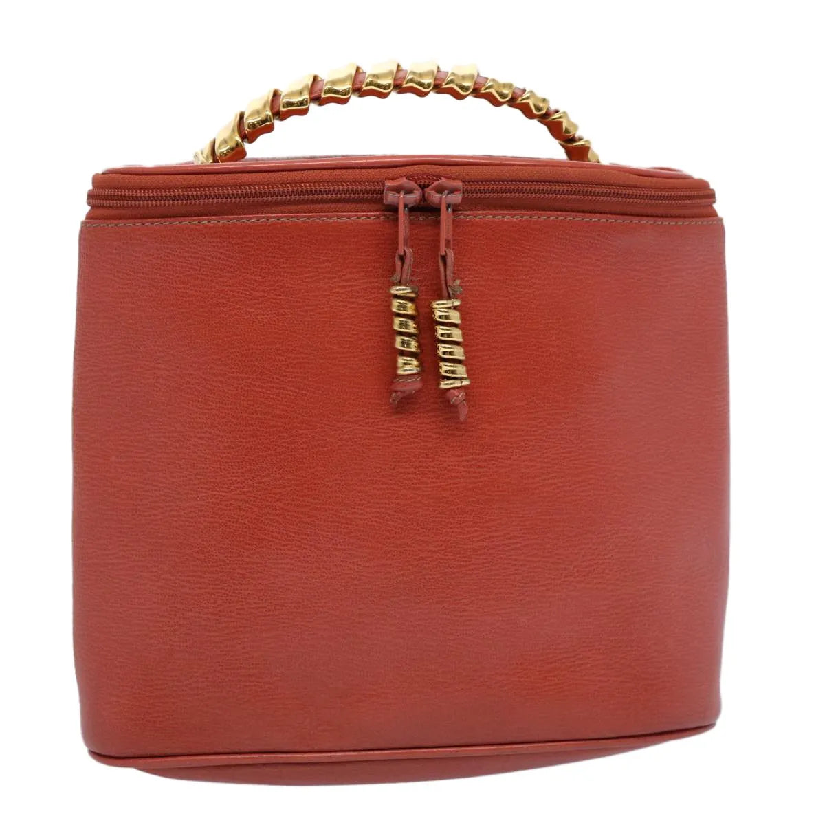 Loewe Vintage Velazquez Top Handle Leather Orange Leather Handbag (Pre-Owned)