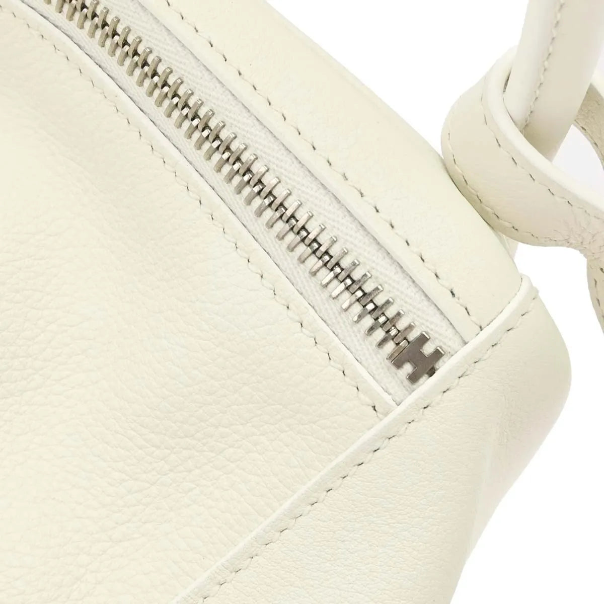 Hermes Lindy Evercolor White Leather Shoulder Bag Bag (Pre-Owned)
