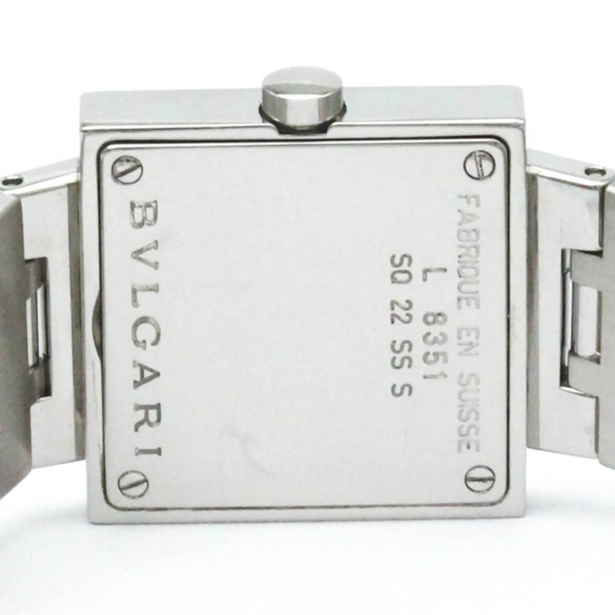 Bvlgari Quadrato Quartz Stainless Steel Watch (Pre-Owned)