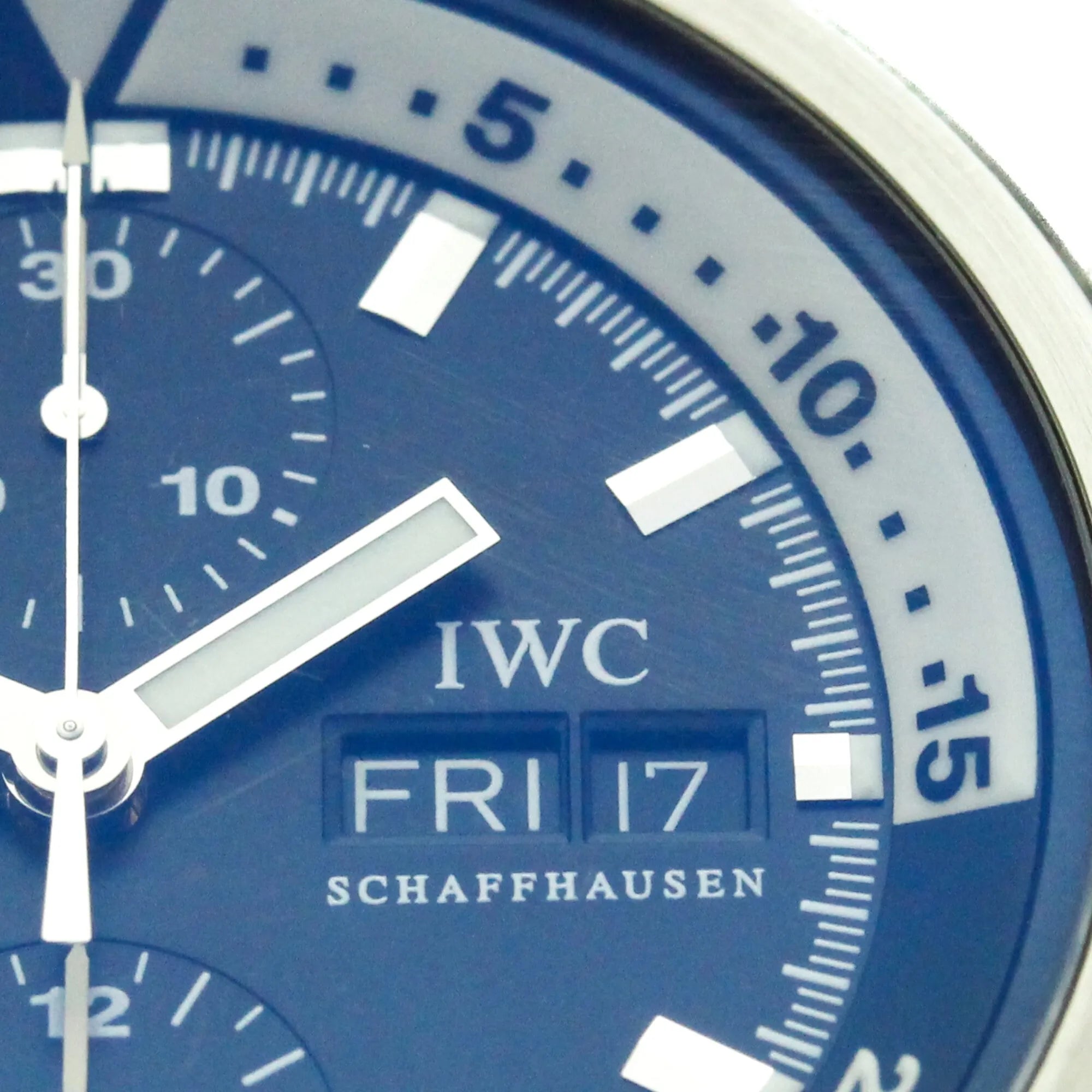 Iwc Schaffhausen Aquatimer Chronograph Automatic Stainless Steel Watch (Pre-Owned)