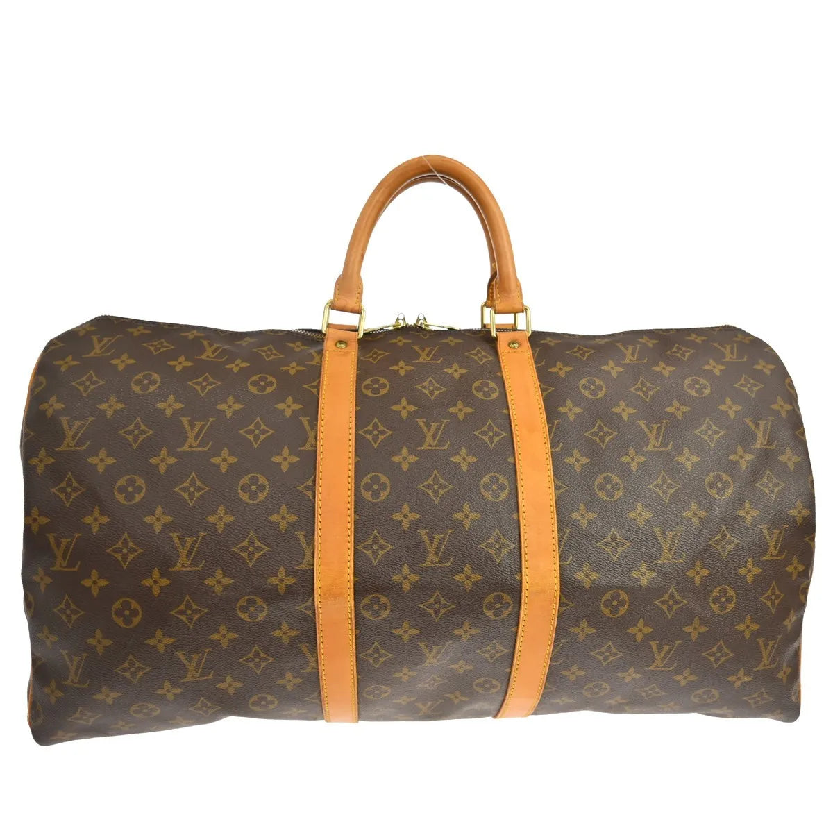 Louis Vuitton Keepall Monogram Canvas Brown Canvas Travel Bag Bag (Pre-Owned)