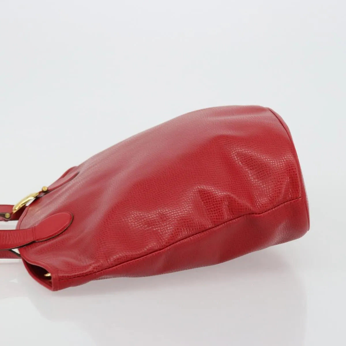 Christian Dior Vintage Tote Leather Red Leather Tote Bag Bag (Pre-Owned)