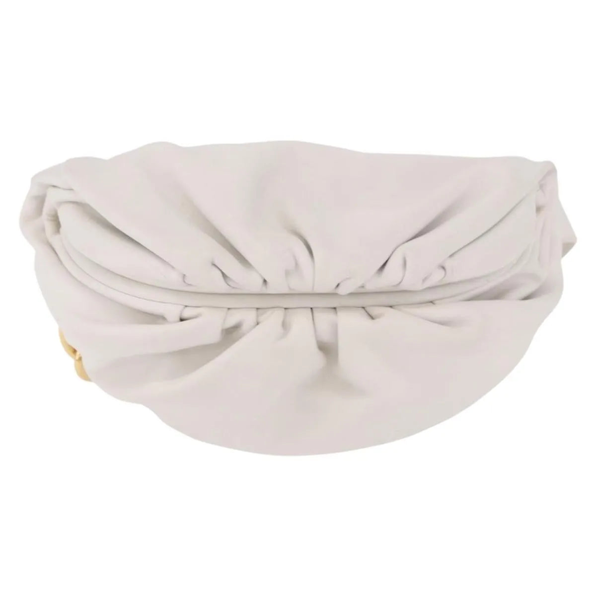 Bottega Veneta The Chain Leather White Leather Shoulder Bag Bag (Pre-Owned)