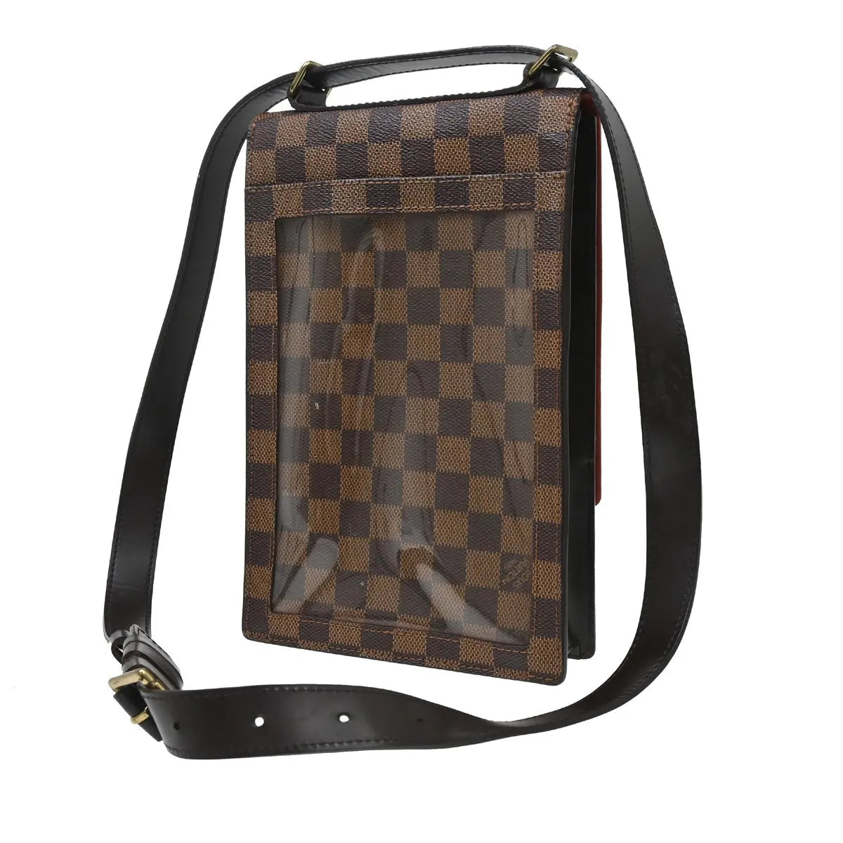Louis Vuitton Portobello Messenger Damier Brown Canvas Clutche & Pouche Bag (Pre-Owned)