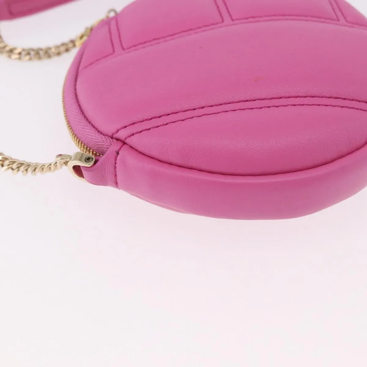 Bvlgari Shoulder Leather Pink Leather Shoulder Bag Bag (Pre-Owned)