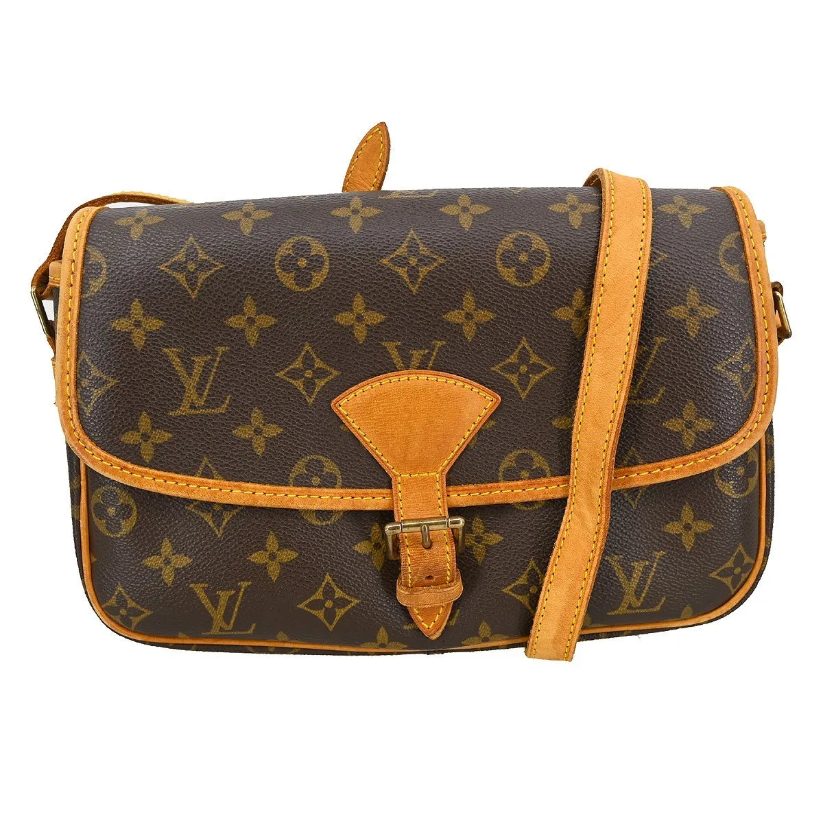 Louis Vuitton Sologne Monogram Canvas Brown Canvas Shoulder Bag Bag (Pre-Owned)