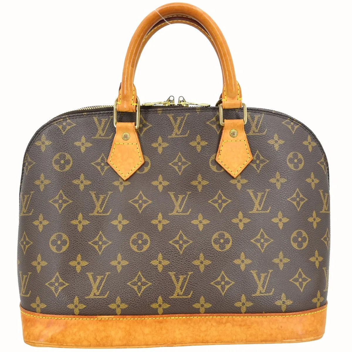 Louis Vuitton Alma Monogram Canvas Brown Canvas Handbag (Pre-Owned)