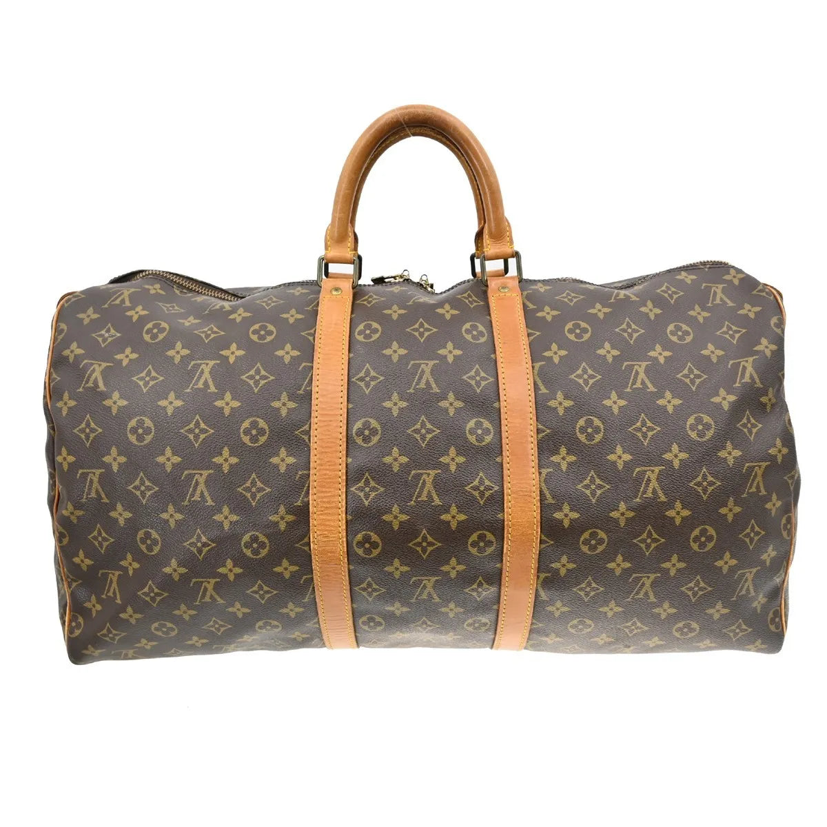 Louis Vuitton Keepall Monogram Canvas Brown Canvas Travel Bag Bag (Pre-Owned)