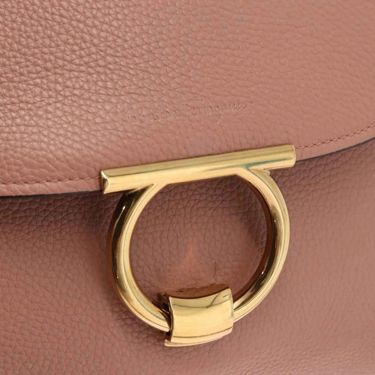 Salvatore Ferragamo Margot Satchel Leather Pink Leather Handbag (Pre-Owned)