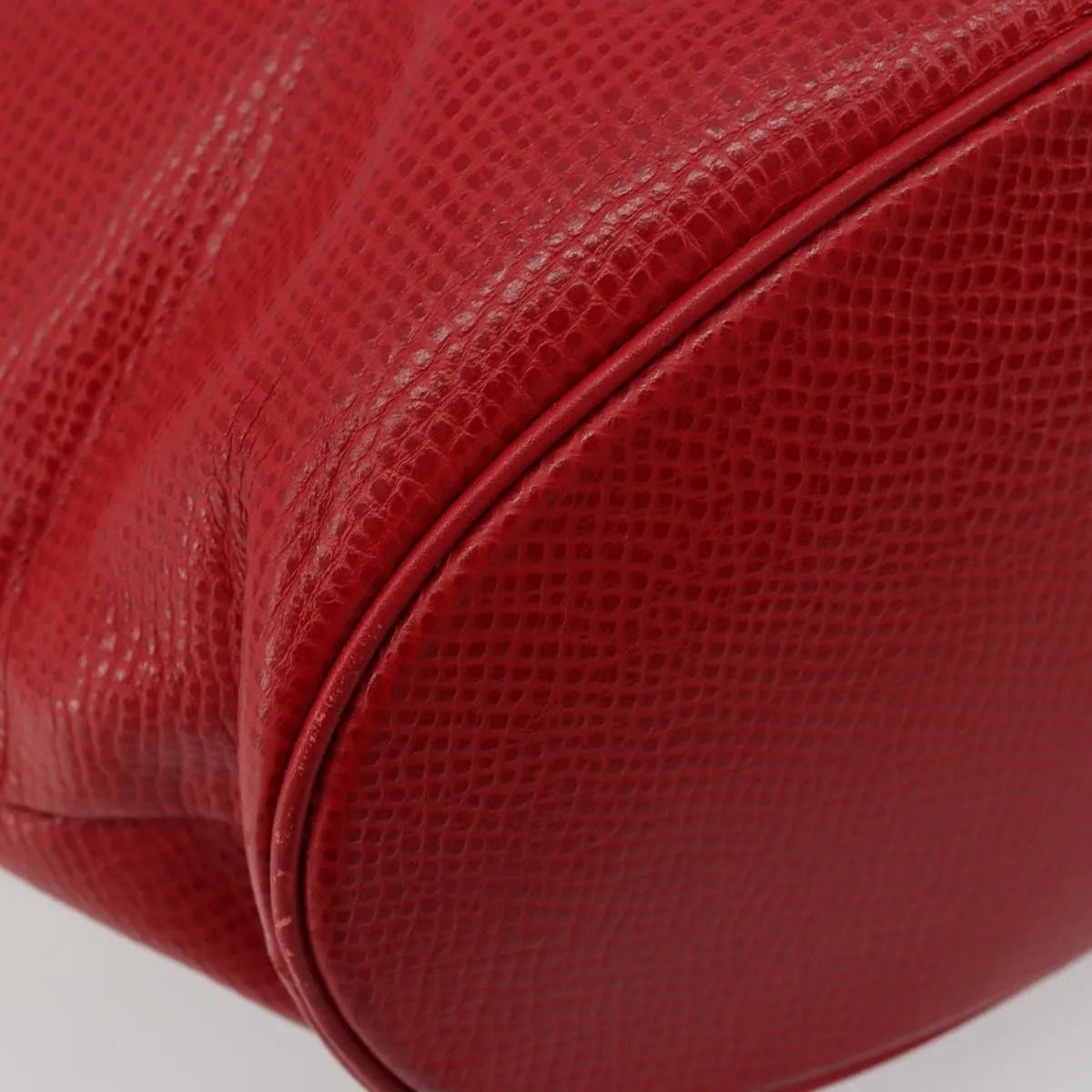 Christian Dior Vintage Tote Leather Red Leather Tote Bag Bag (Pre-Owned)