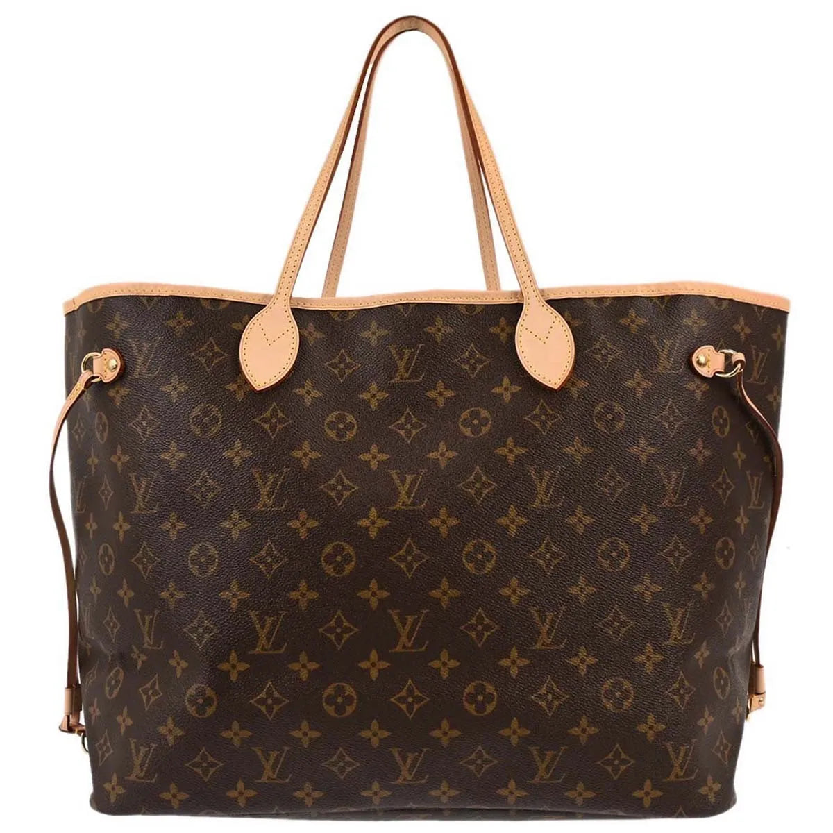 Louis Vuitton Neverfull Tote Monogram Canvas Brown Canvas Handbag (Pre-Owned)