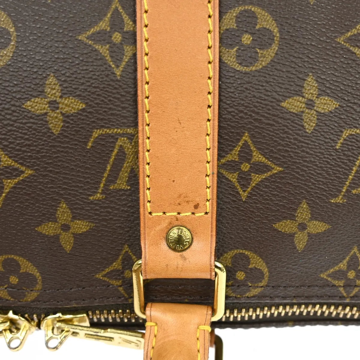 Louis Vuitton Keepall Bag Monogram Canvas Brown Canvas Travel Bag Bag (Pre-Owned)