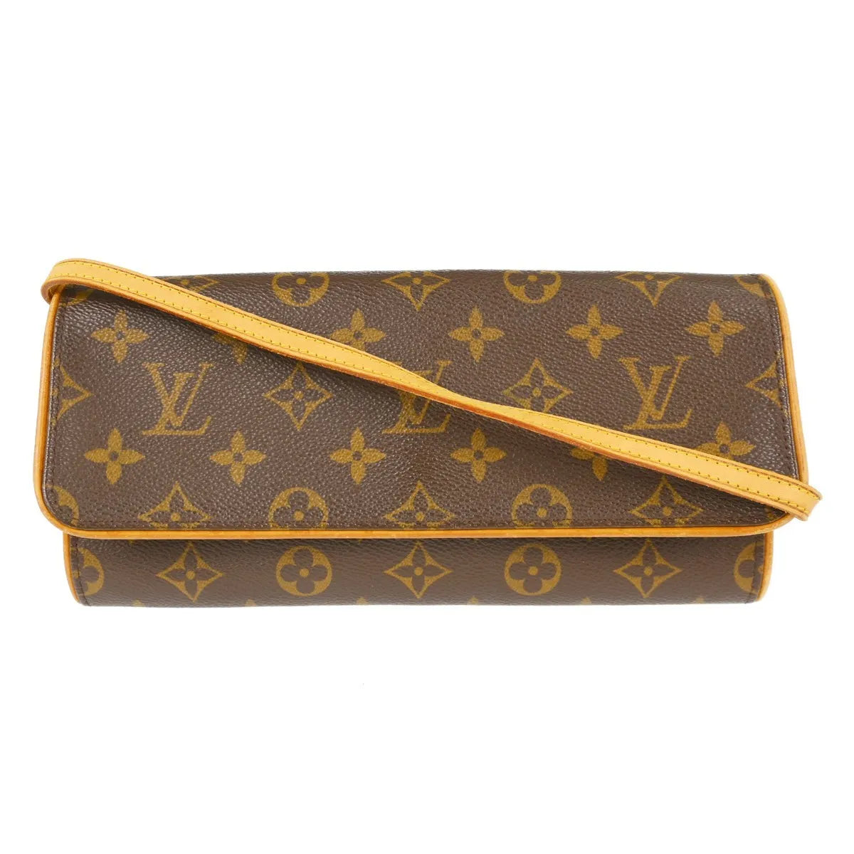 Louis Vuitton Twin Monogram Canvas Brown Canvas Clutche & Pouche Bag (Pre-Owned)