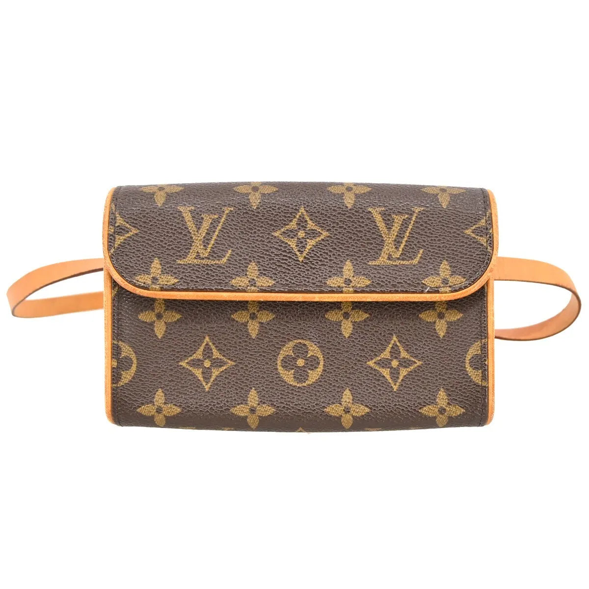 Louis Vuitton Florentine Waist Monogram Canvas Brown Canvas Clutche & Pouche Bag (Pre-Owned)
