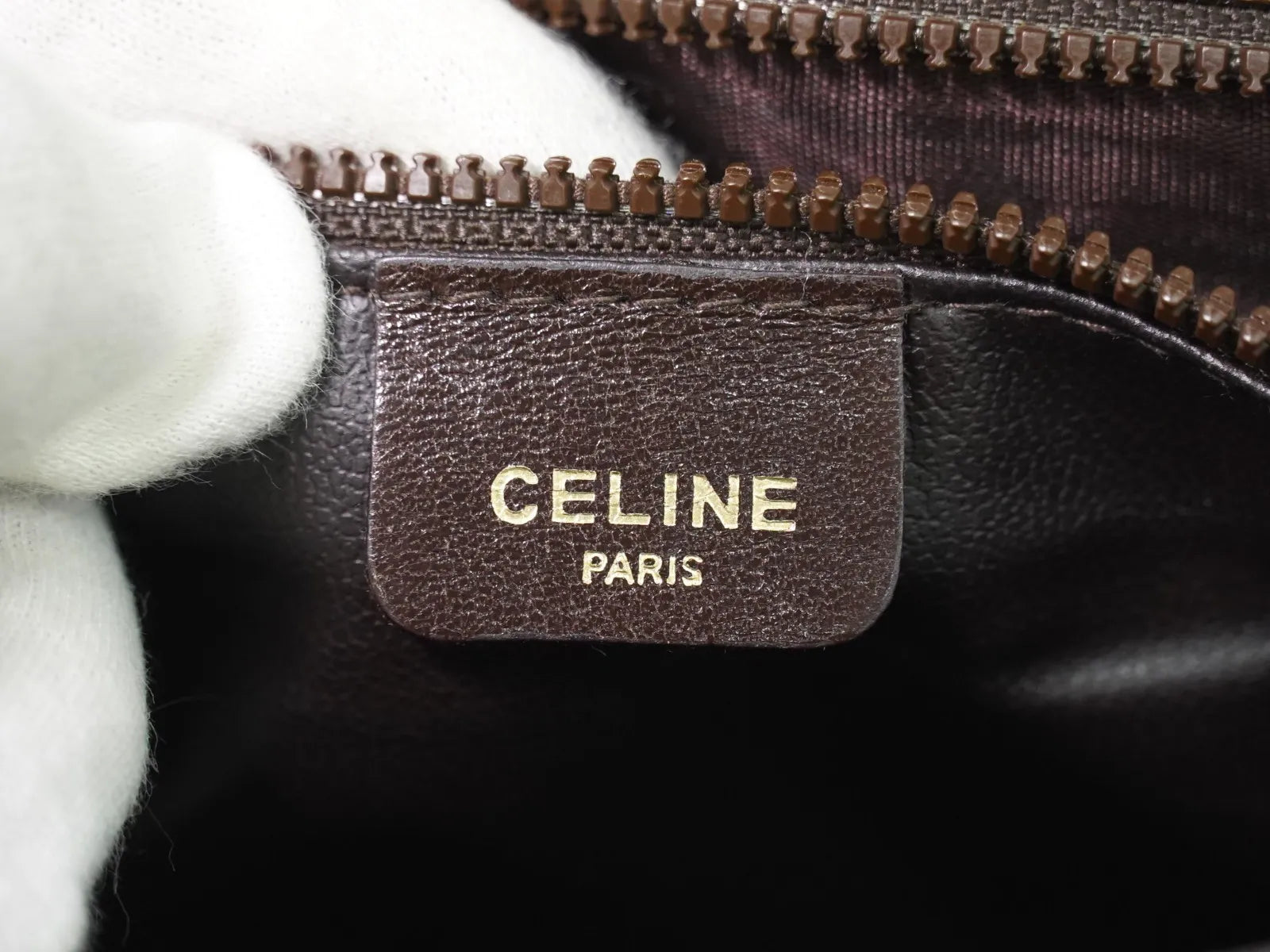Celine Vintage Macadam Canvas And Leather Beige Canvas Shoulder Bag Bag (Pre-Owned)