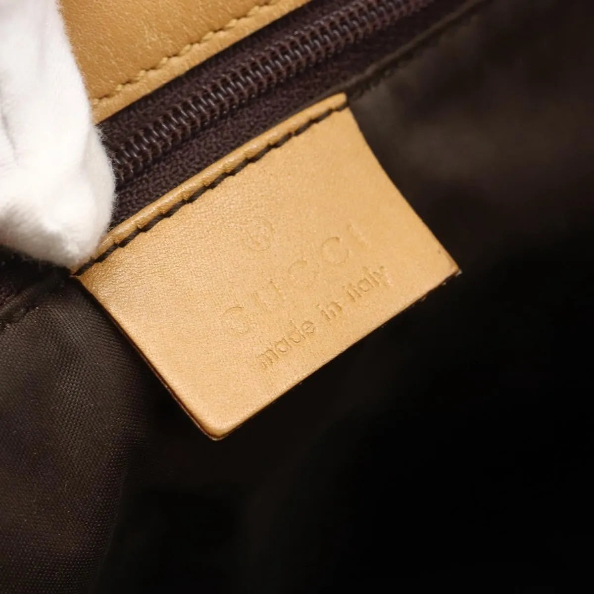Gucci Vintage Bucket Shopping Tote Gg Canvas Beige Canvas Tote Bag Bag (Pre-Owned)