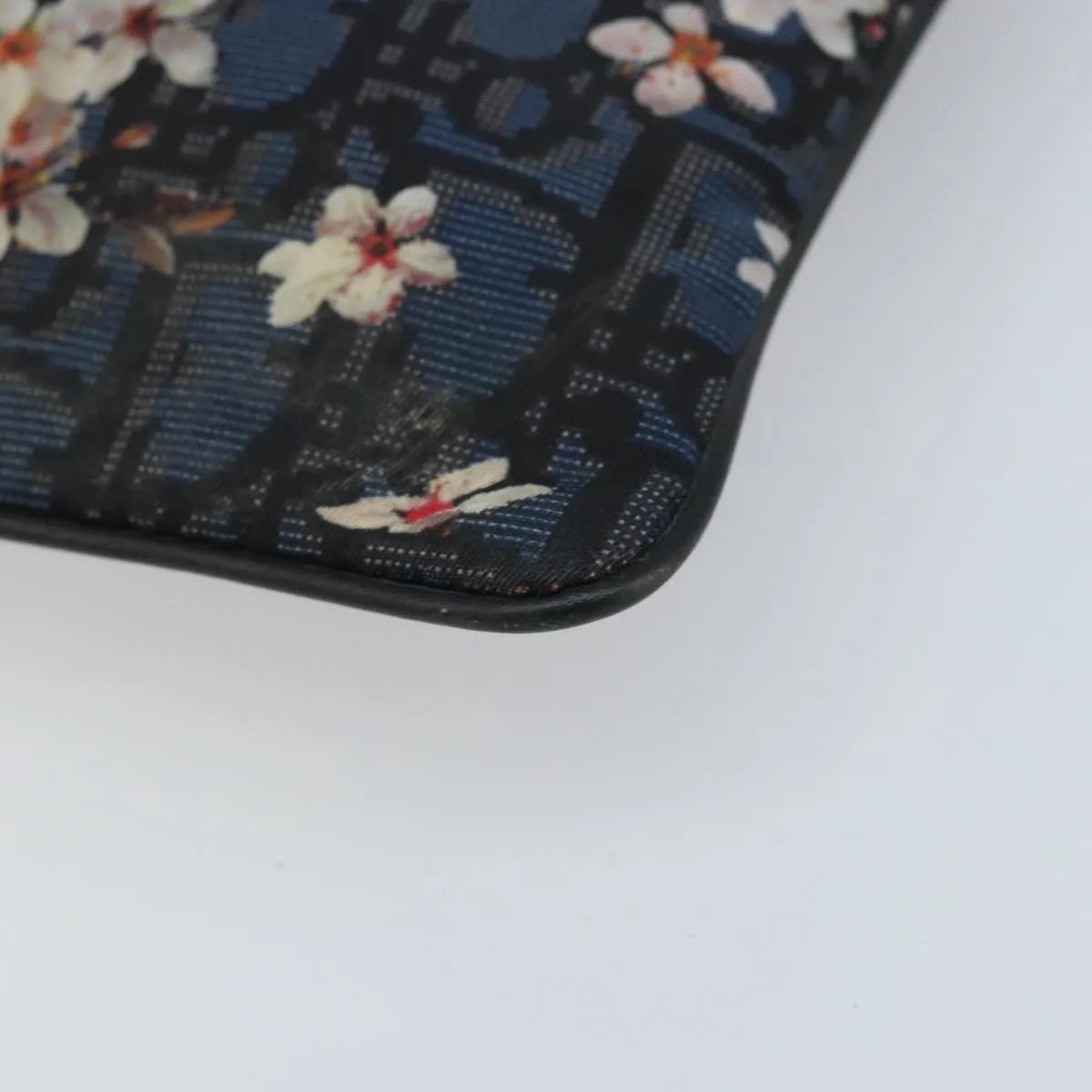 Christian Dior Diorama Clutch Satin Navy Canvas Clutche & Pouche Bag (Pre-Owned)