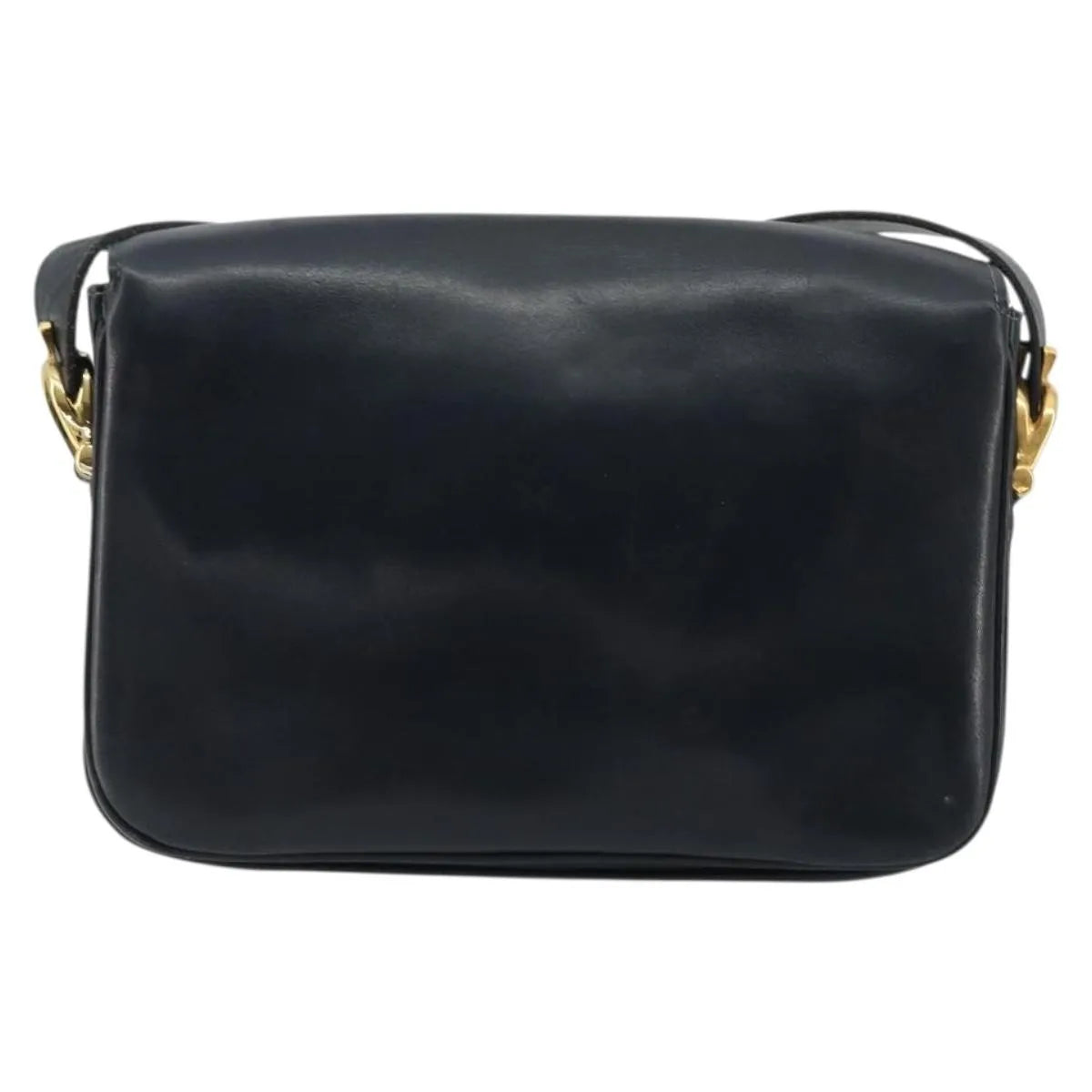 Celine Horse Carriage Leather Black Leather Shoulder Bag Bag (Pre-Owned)