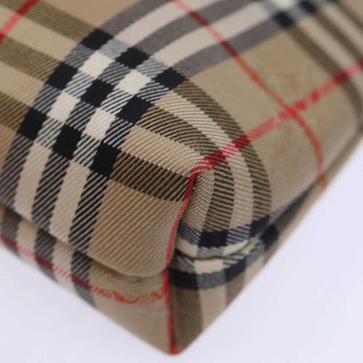 Burberry Nova Check Pochette Canvas Beige Canvas Clutche & Pouche Bag (Pre-Owned)