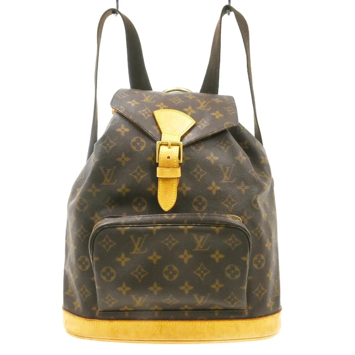 Louis Vuitton Vintage Montsouris Monogram Canvas Brown Canvas Backpack Bag (Pre-Owned)