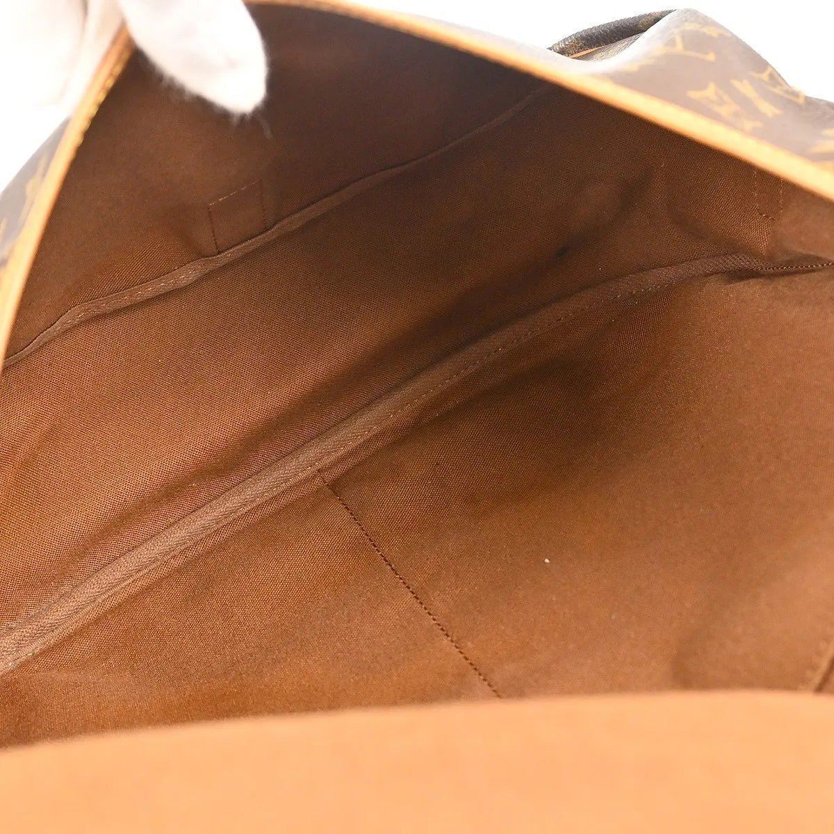 Louis Vuitton Saumur Monogram Canvas Brown Canvas Shoulder Bag Bag (Pre-Owned)