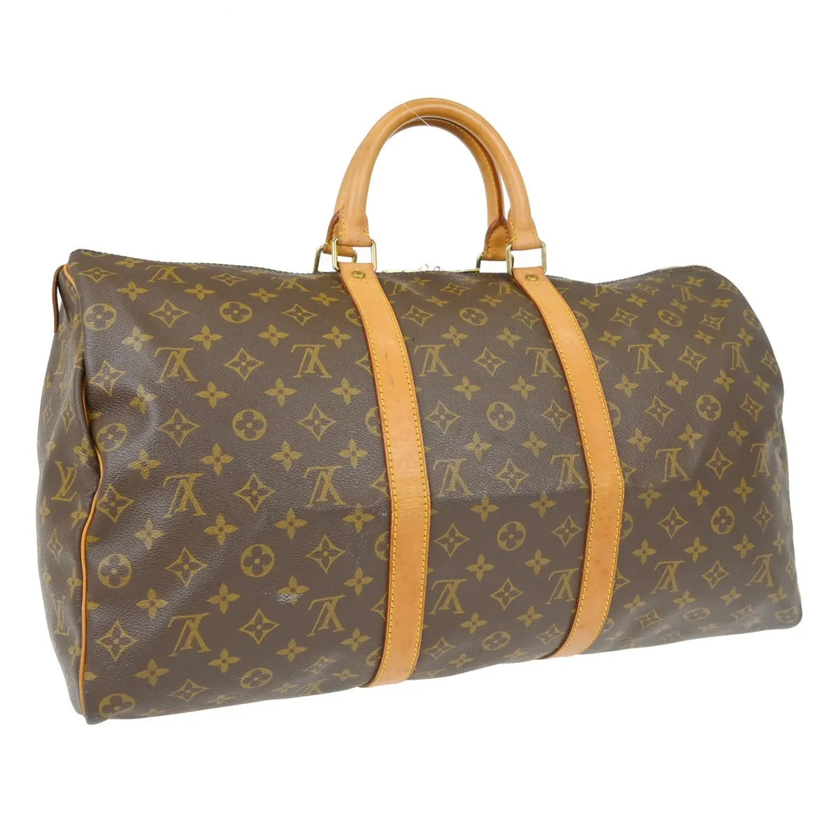 Louis Vuitton Keepall Monogram Canvas Brown Canvas Travel Bag Bag (Pre-Owned)