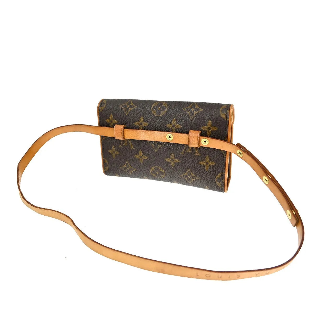 Louis Vuitton Florentine Waist Monogram Canvas Brown Canvas Clutche & Pouche Bag (Pre-Owned)