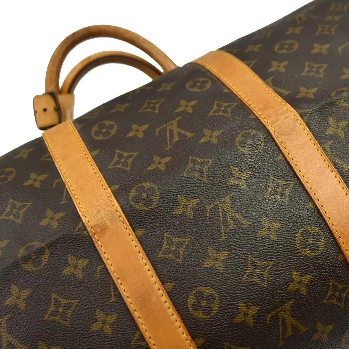 Louis Vuitton Keepall Bag Monogram Canvas Brown Canvas Travel Bag Bag (Pre-Owned)