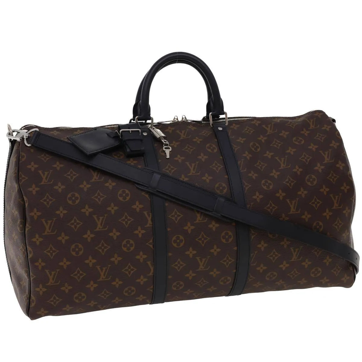 Louis Vuitton Keepall Bandouliere Monogram Canvas Brown Canvas Handbag (Pre-Owned)