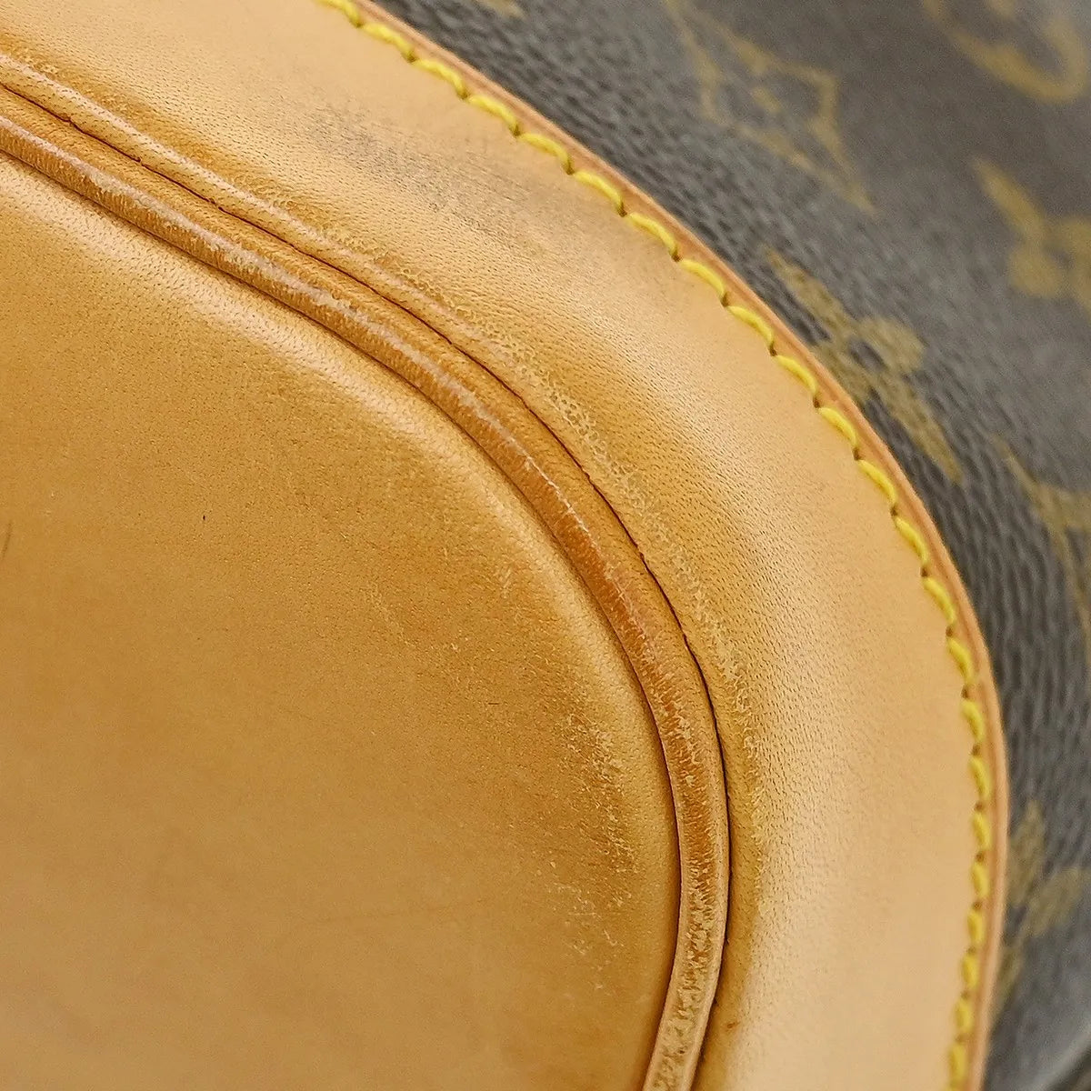 Louis Vuitton Alma Handbag Monogram Canvas Brown Canvas Handbag (Pre-Owned)