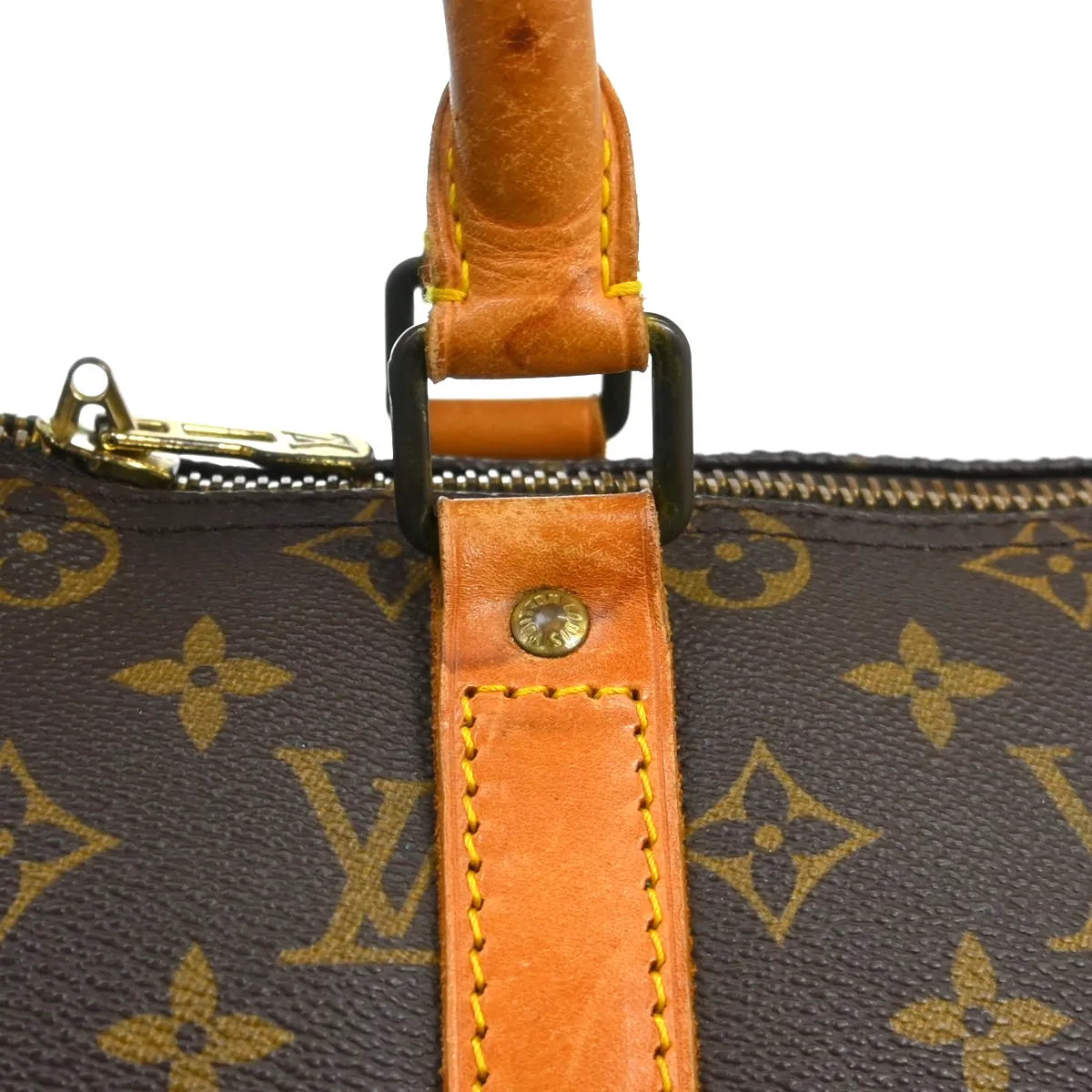Louis Vuitton Keepall Bag Monogram Canvas Brown Canvas Travel Bag Bag (Pre-Owned)