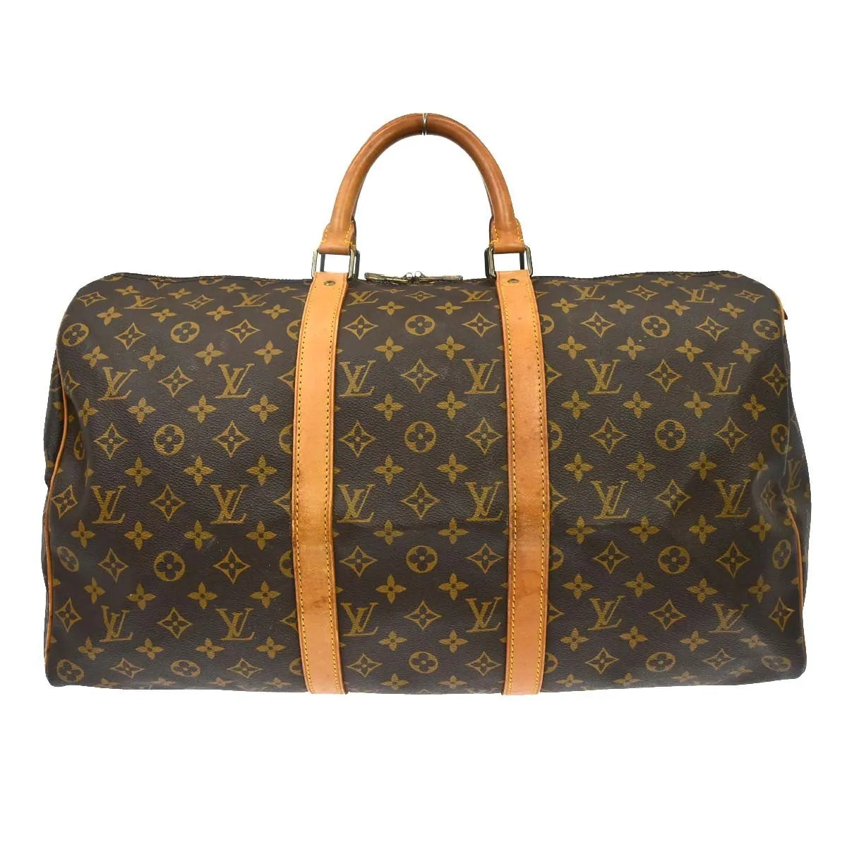 Louis Vuitton Keepall Monogram Canvas Brown Canvas Travel Bag Bag (Pre-Owned)