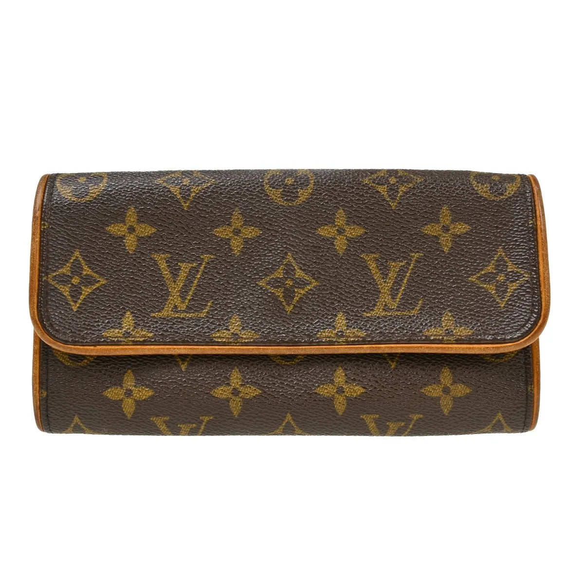 Louis Vuitton Twin Monogram Brown Canvas Clutche & Pouche Bag (Pre-Owned)