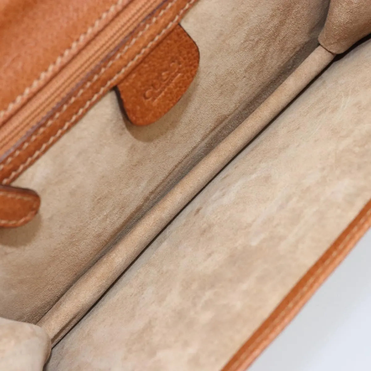 Gucci Vintage Clutch Leather Brown Leather Clutche & Pouche Bag (Pre-Owned)