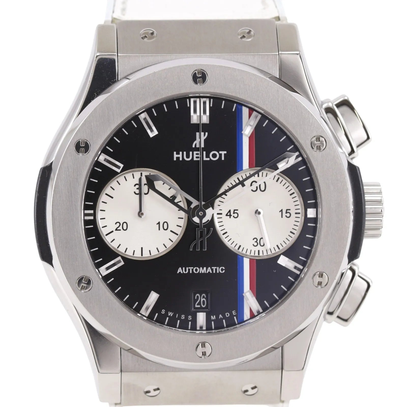 Hublot Classic Fusion Automatic Titanium And Alligator Watch (Pre-Owned)