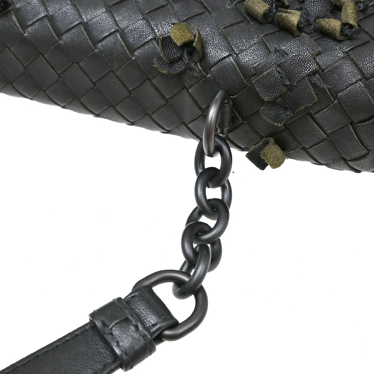 Bottega Veneta Olimpia Tobu Intrecciato Nappa Black Leather Shoulder Bag Bag (Pre-Owned)