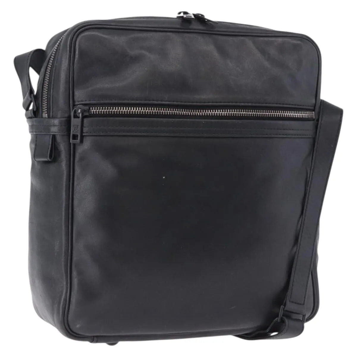 Louis Vuitton Clarkson Messenger Monogram Differ Leather Black Leather Shoulder Bag Bag (Pre-Owned)