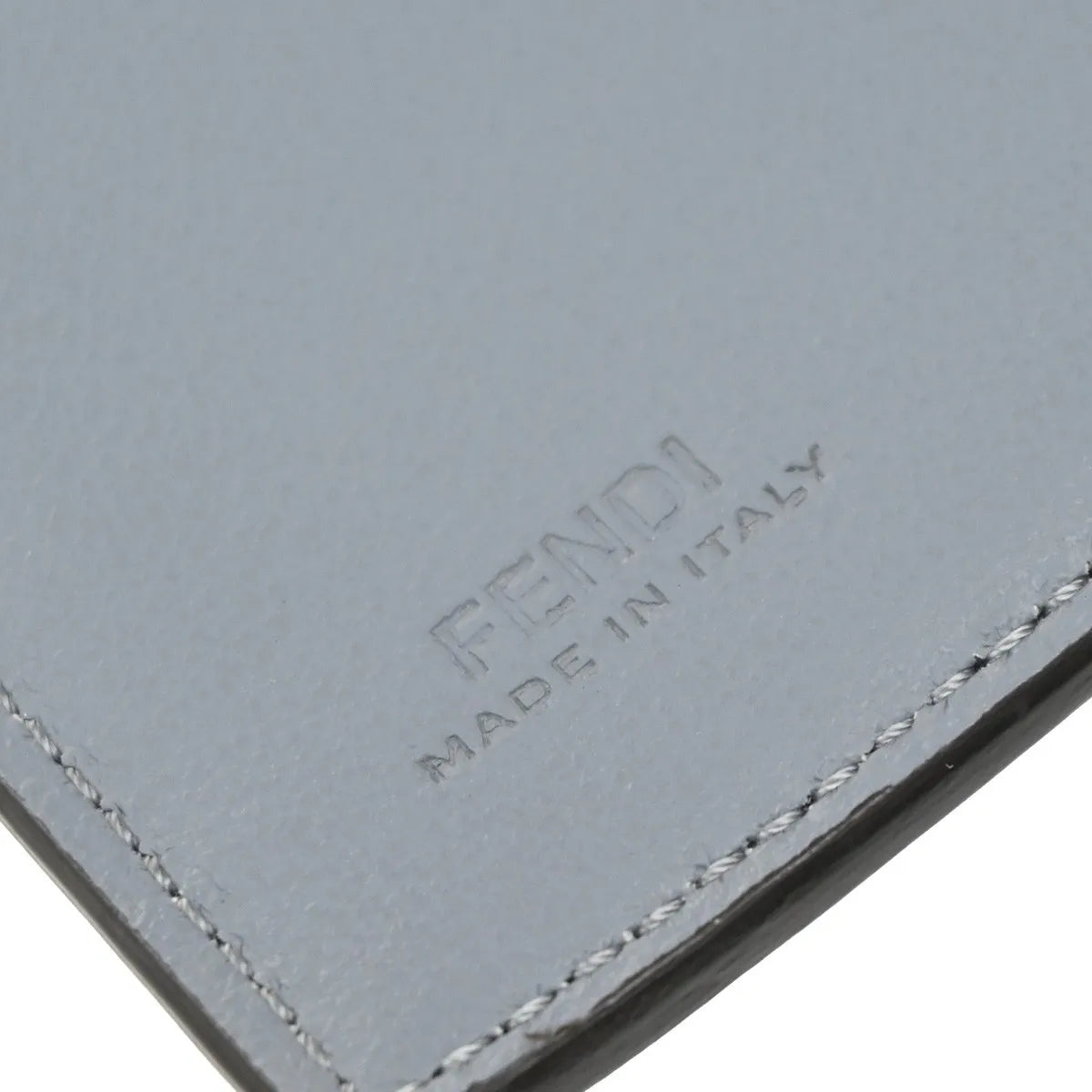 Fendi Peekaboo Leather Blue Leather Wallets Accessory (Pre-Owned)