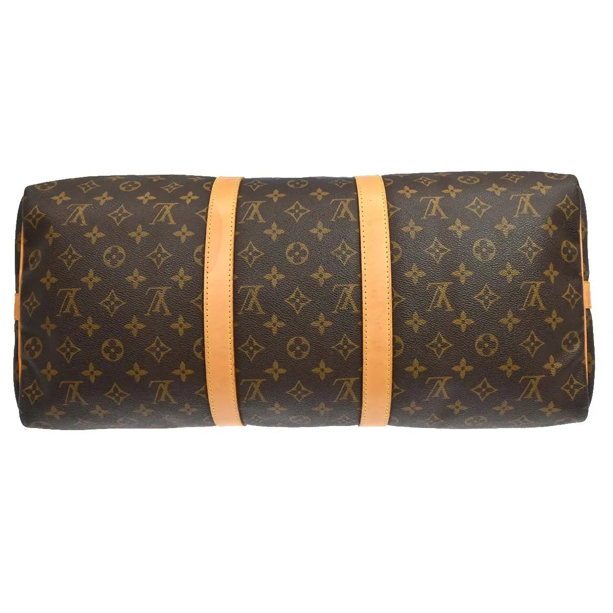 Louis Vuitton Keepall Bandouliere Monogram Canvas Brown Canvas Travel Bag Bag (Pre-Owned)