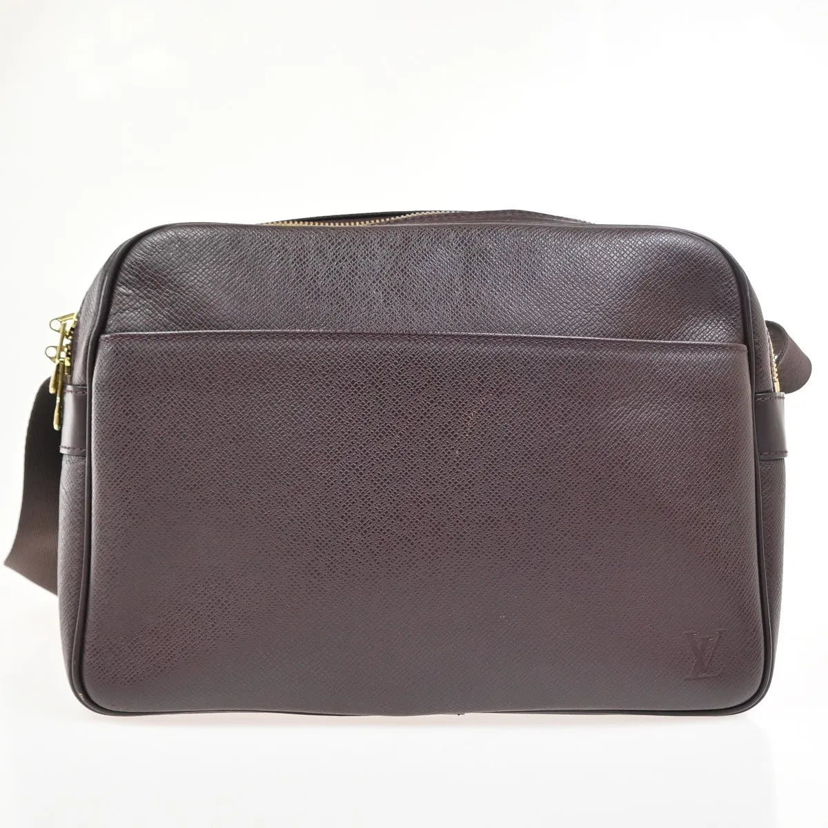 Louis Vuitton Reporter Taiga Leather Brown Leather Shoulder Bag Bag (Pre-Owned)