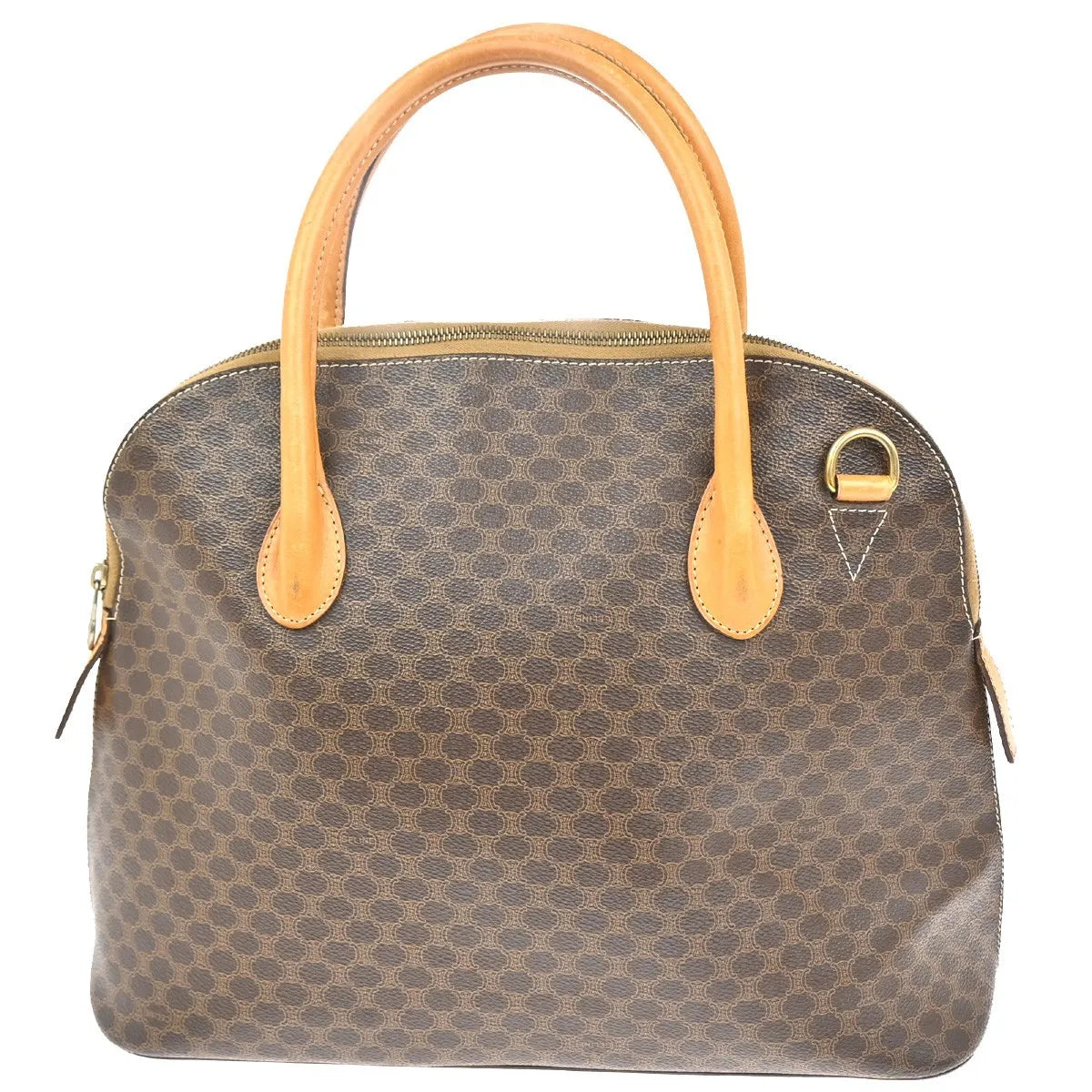 Celine Macadam Macadam With Leather Brown Pvc Handbag (Pre-Owned)