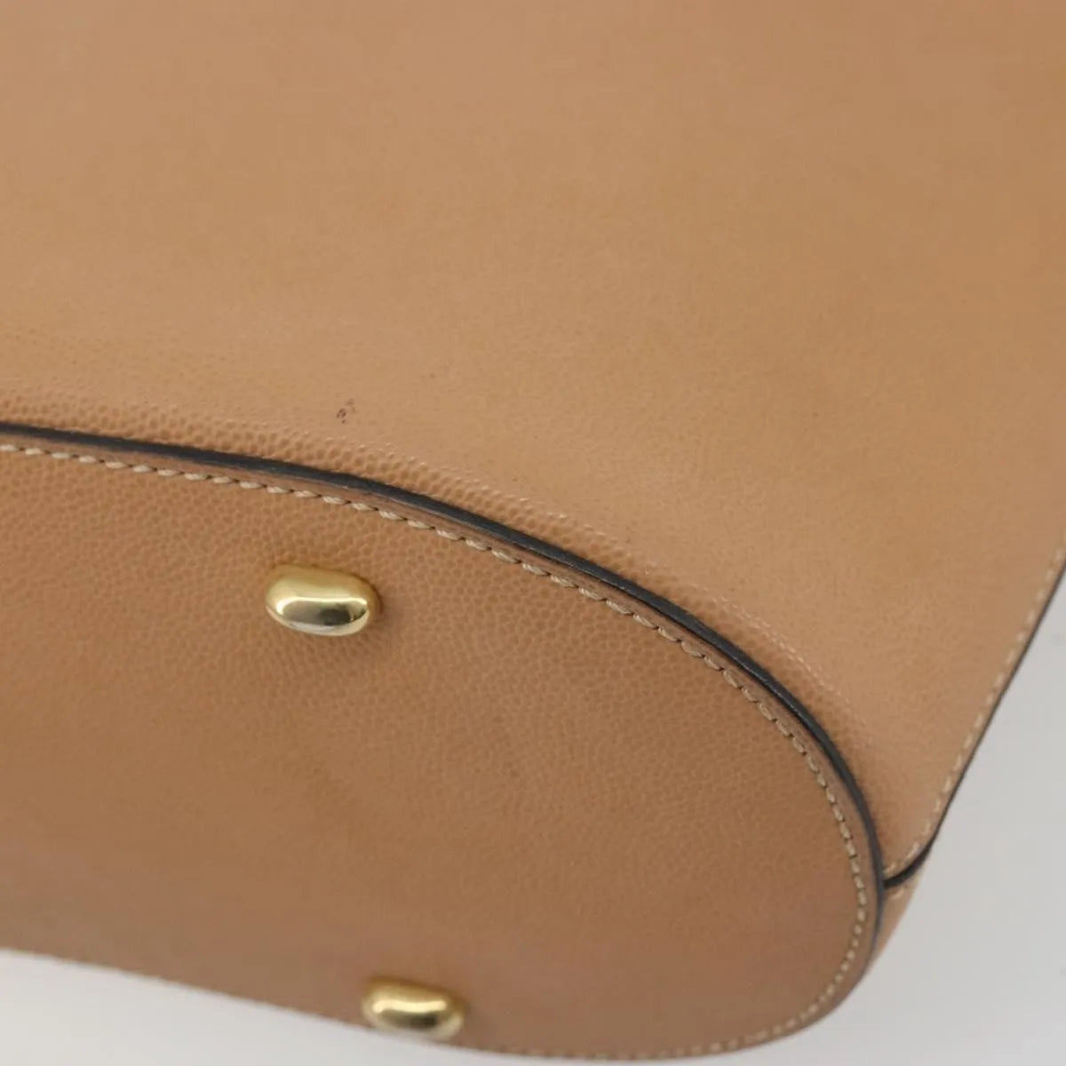 Celine Vintage Leather Beige Leather Shoulder Bag Bag (Pre-Owned)
