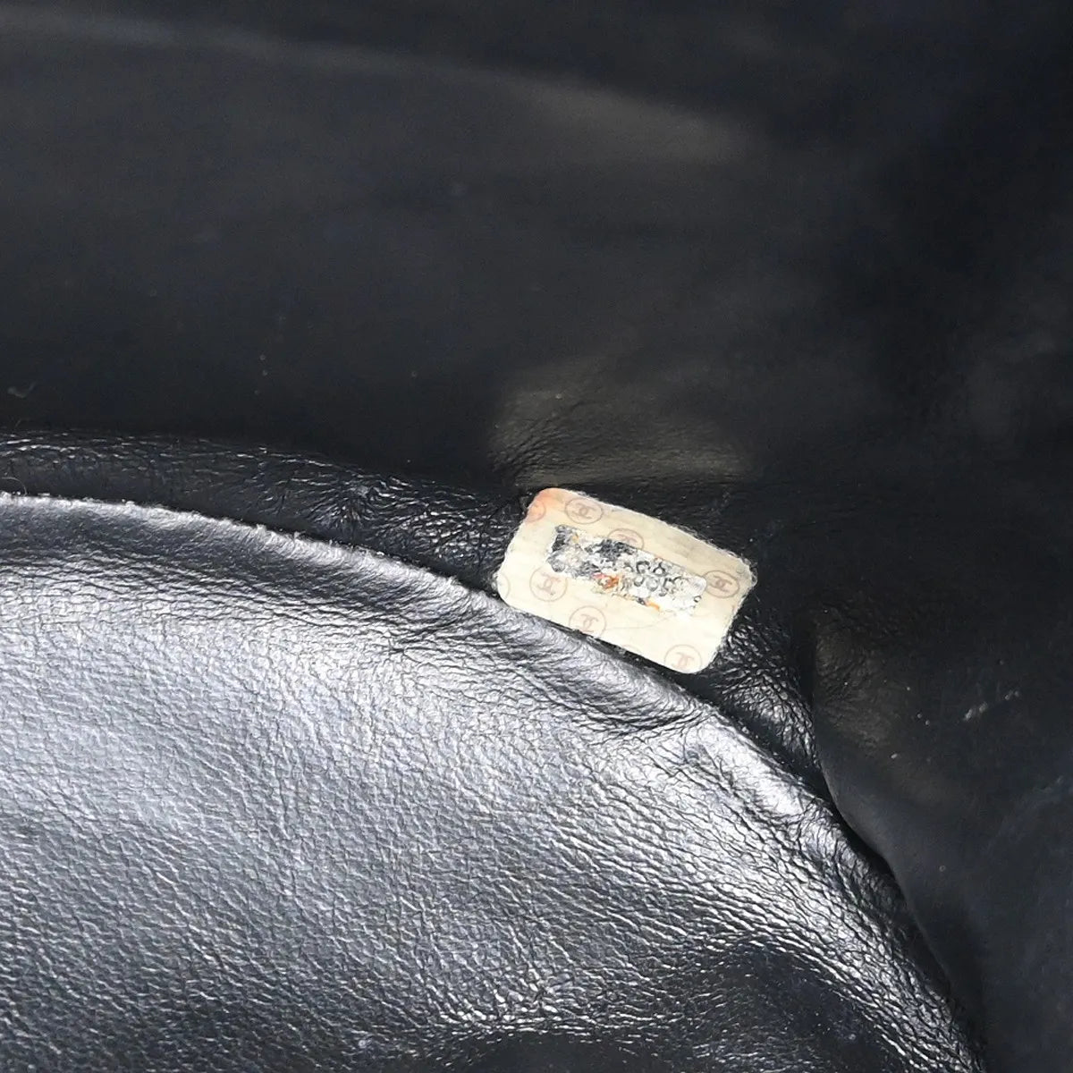 Chanel Vintage Cc Pocket Quilted Lambskin Black Leather Backpack Bag (Pre-Owned)